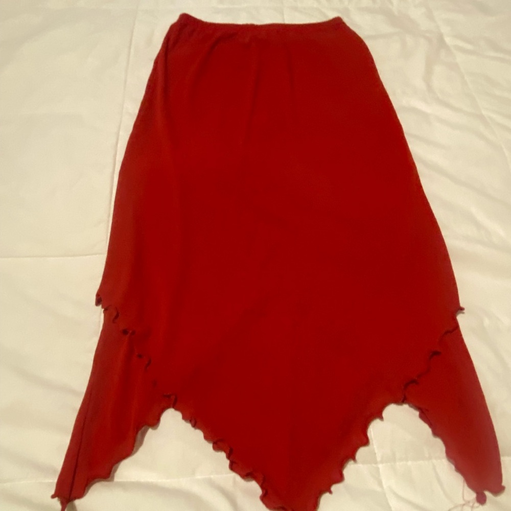 Elegant Red Women's Skirt
